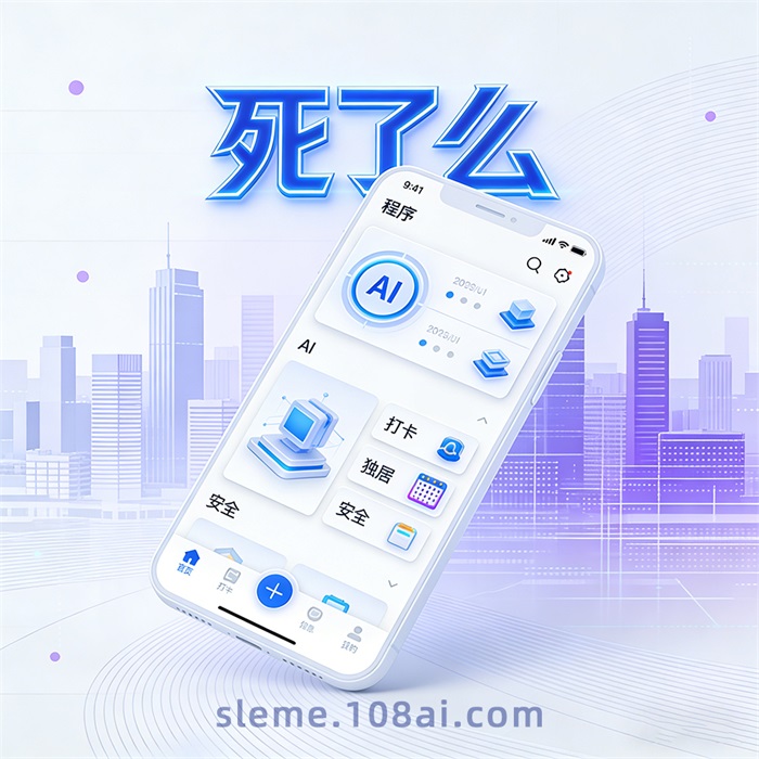死了么APP界面展示，独居安全守护工具界面